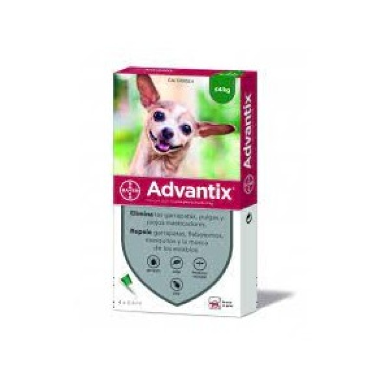 Pipetas Advantix 40 (0-4kg)- 4 Pipetas