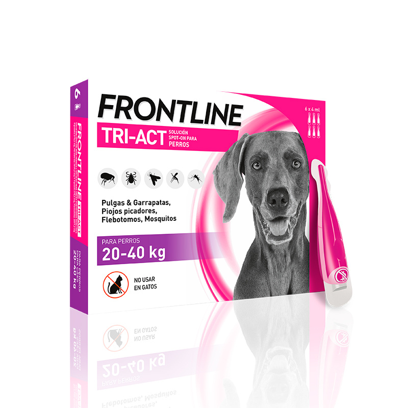 Frontline Tri-Act (20-40 kg) 6 PIPETAS