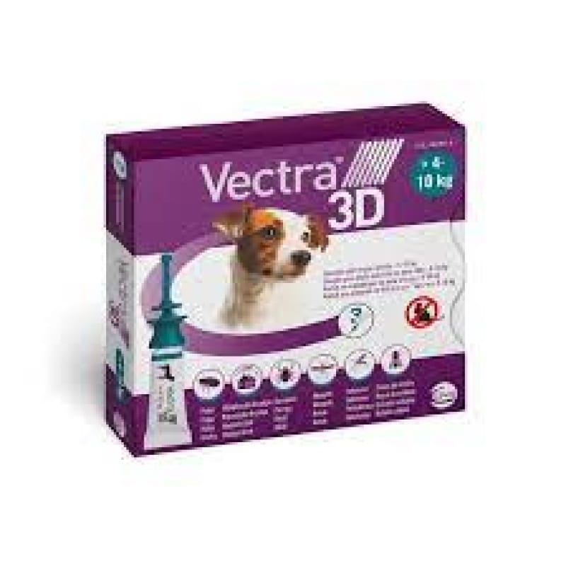 Vectra Pipetas 3D Solución Spot-On para Perros de 4-10kg