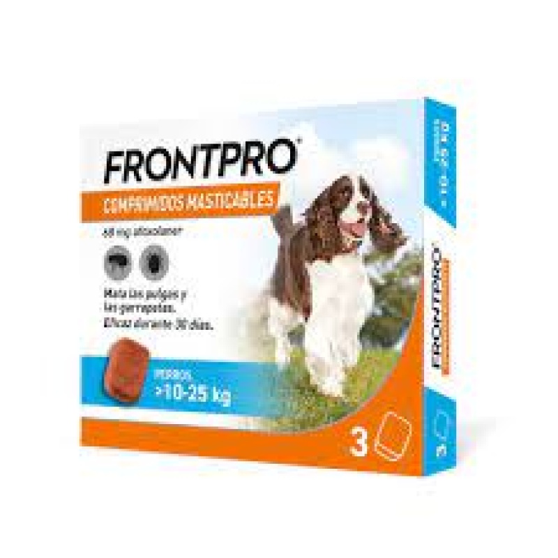 Frontpro Antiparasitario para Perro 10-25kg (3 Unidades)