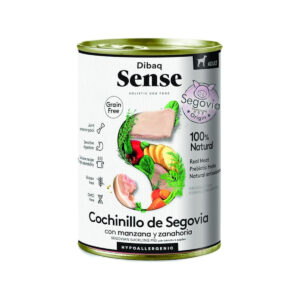 Dibaq Comida Húmeda Sense Dog Grain Free Cochinillo Segoviano 400Gr - Imagen 1