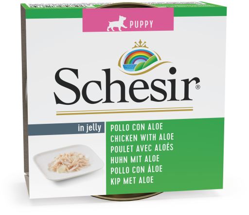 Schesir Comida Húmeda Puppy de Pollo con Aloe 150gr - 10