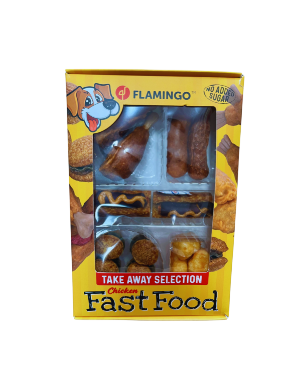 Snacks Flamingo Fast Food para perros