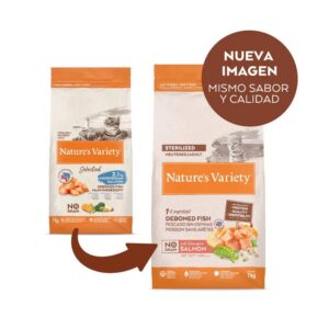 Nature's Variety No Grain Sterilized Salmon pienso para Gatos - Imagen 4