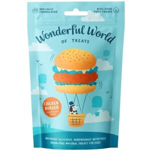 Wonderful World of Treats Chicken Burger 50gr - Imagen 1