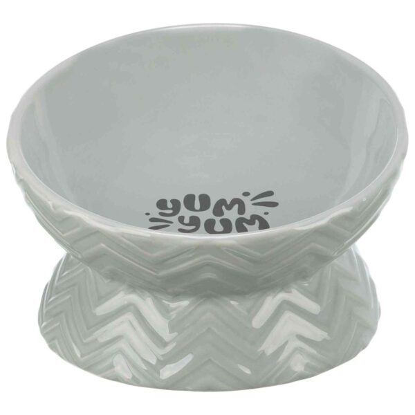 Cuenco elevado ceramica 0 35 l 17 cm Gris Masai Mara | Todo para el Cuidado de Tu Mascota